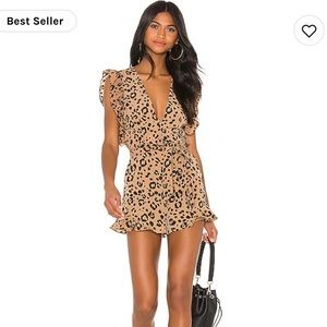 Lovers and Friends Jill romper. Leopard print. Size Small
